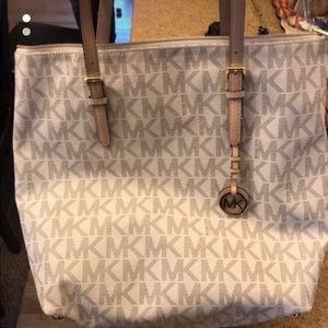 Michael kors monogrammed tote bag